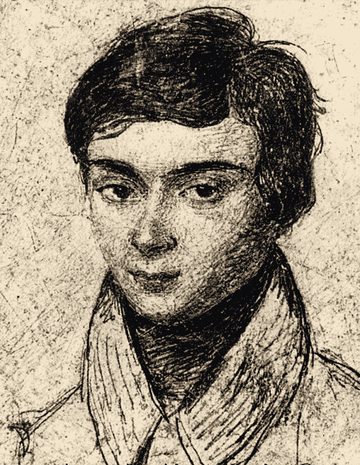 Retrato de Évariste Galois de joven